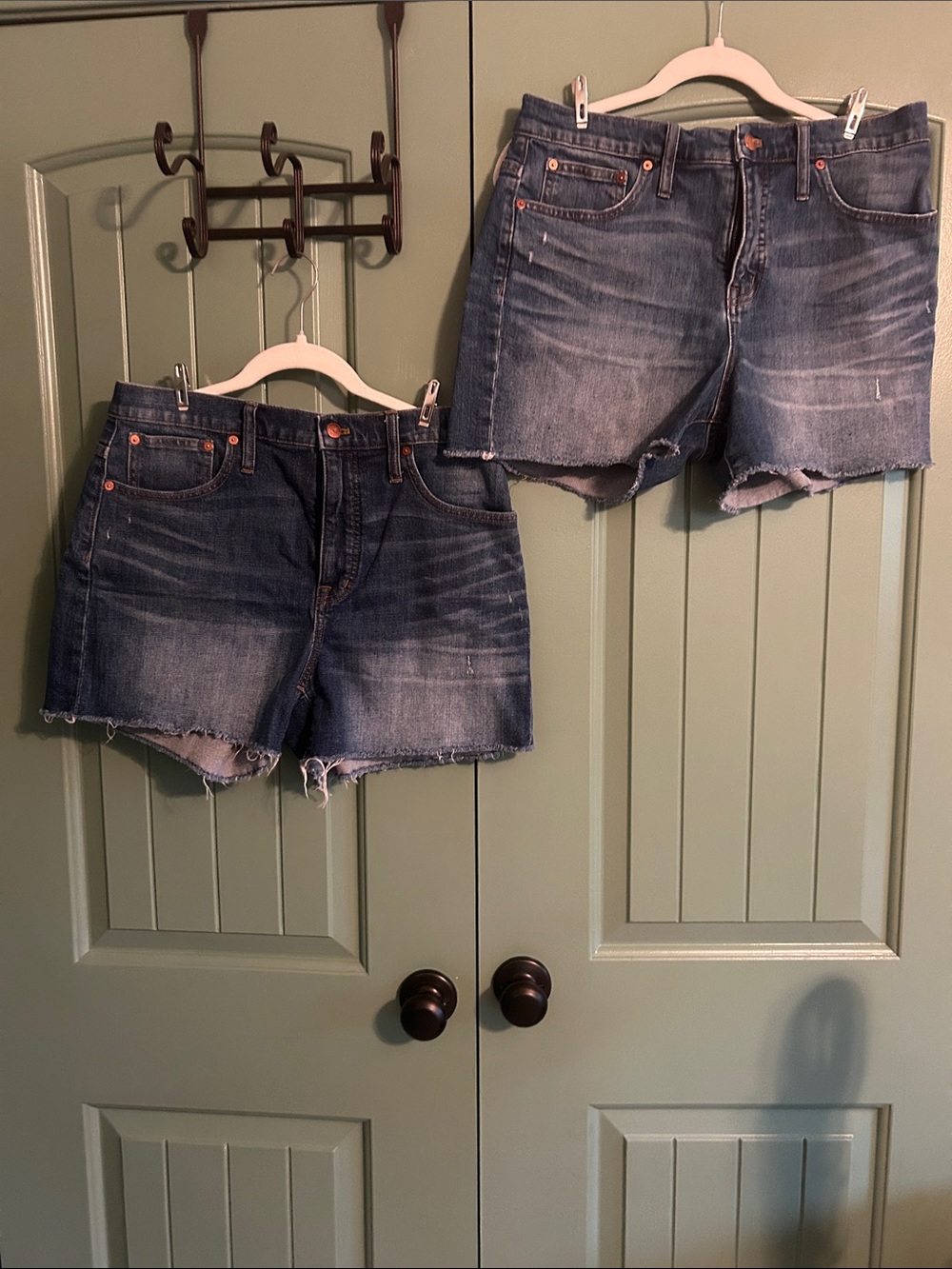 High Rise denim shorts